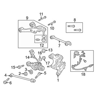 Acura OE - Rear Suspension - Suspension Components (FWD)