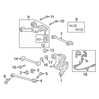 Acura OE - Rear Suspension - Suspension Components (AWD)