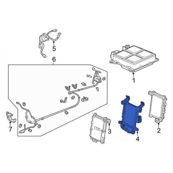 Drive Motor Battery Pack Control Module Bracket