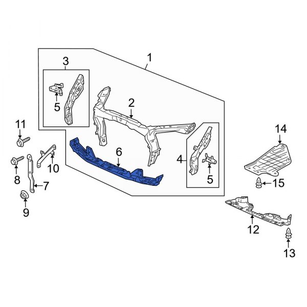 Radiator Support Tie Bar