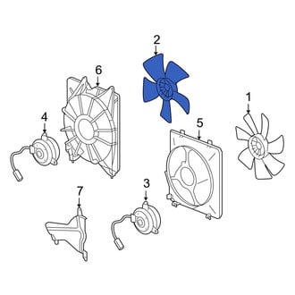Acura OE - Left Engine Cooling Fan Blade