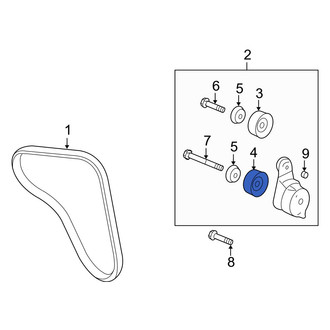 Acura OE - Accessory Drive Belt Idler Pulley