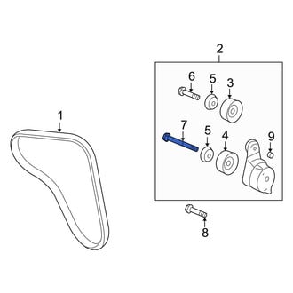 Acura OE - Accessory Drive Belt Idler Pulley Bolt