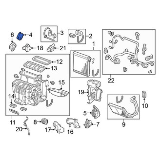 Acura OE - HVAC Floor Mode Door Actuator