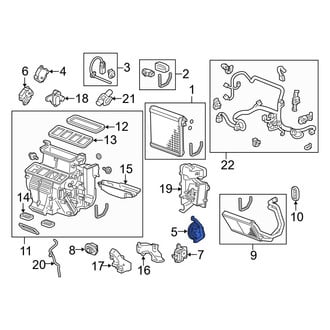 Acura OE - Right HVAC Air Inlet Door Actuator