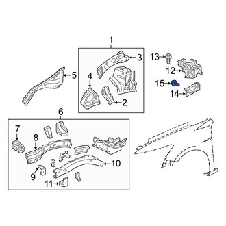 Acura OE - Battery Tray Bolt