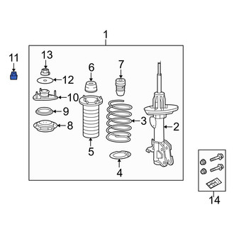 Acura OE - Suspension Strut Mount Nut