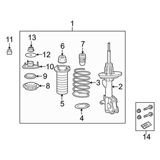 Acura OE - Front Suspension - Struts & Components (W/O Sport Suspension)