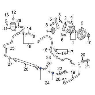 Acura OE - Power Brake Booster Vacuum Hose Clamp