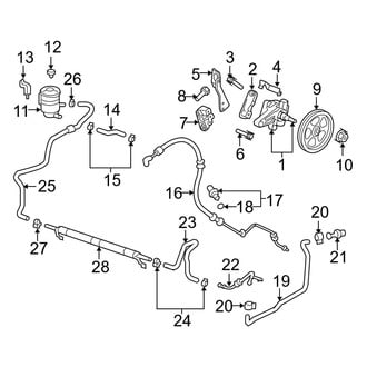 Acura OE - Steering Gear & Linkage - Pump & Hoses (With Variable Assist)