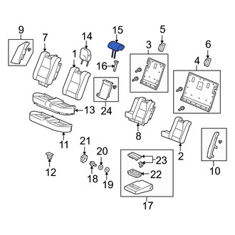 Acura OE - Rear Center Headrest