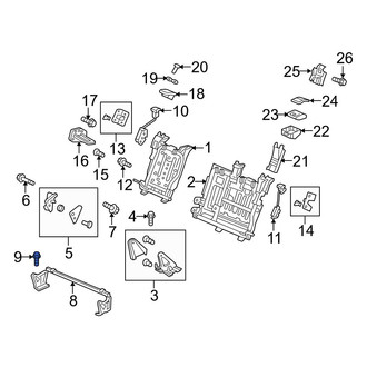 Acura OE - Center Right Seat Adjuster Bolt