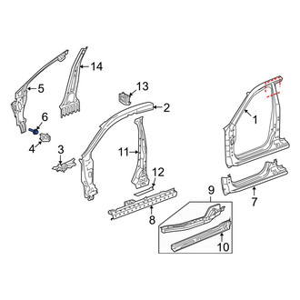 Acura OE - Body A-Pillar Bolt