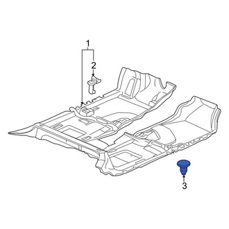 Acura OE - Trunk Floor Access Cover Clip