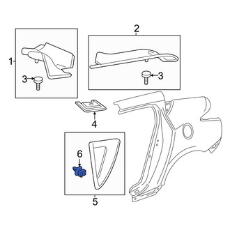 Acura OE - Body A-Pillar Trim Panel Insert Clip