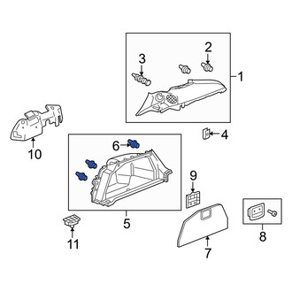 Acura OE - Lower Body B-Pillar Trim Panel Clip