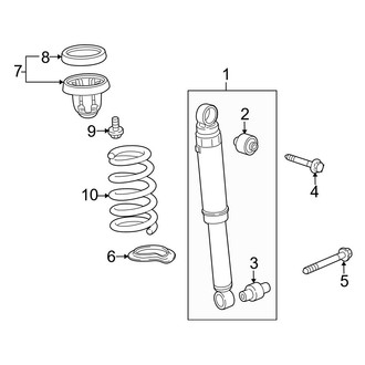 Acura OE - Rear Suspension - Shocks & Components (W/O Sport Suspension)
