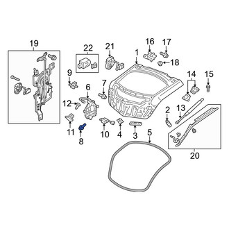 Acura OE - Lower Liftgate Latch Bolt