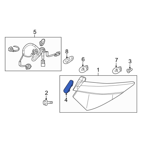 Tail Light Assembly Cap