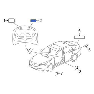 Acura OE - A/C System Information Label