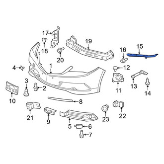 Acura OE - Left Bumper Cover Bracket