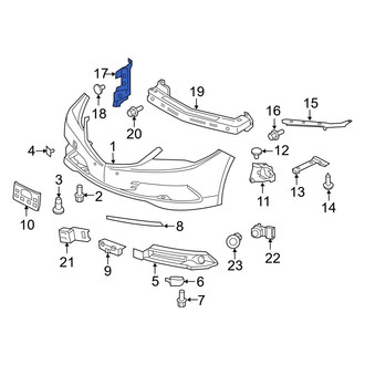 Acura OE - Front Right Radiator Support Air Duct