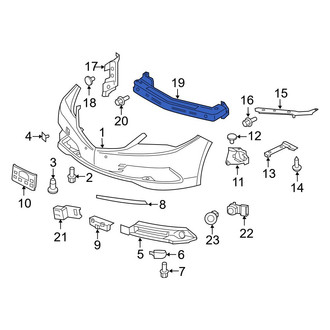Acura OE - Front Bumper Impact Bar