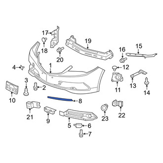 Acura OE - Front Right Bumper Trim