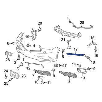 Acura OE - Left Bumper Cover Bracket