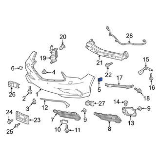 Acura OE - Bumper Cover Nut