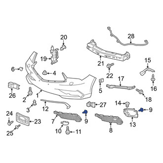 Acura OE - Grille Screw