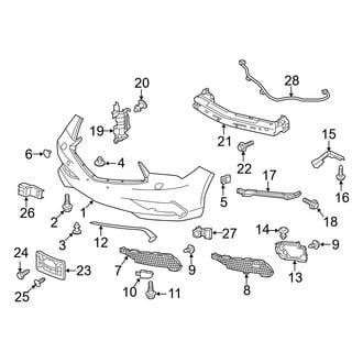 Acura OE - Front Bumper - Bumper & Components