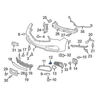 Acura OE - Grille Screw