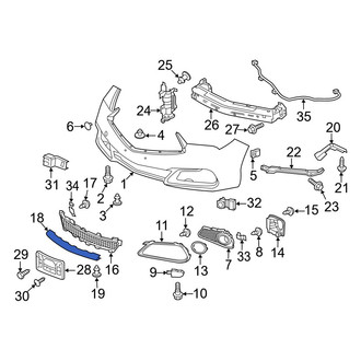 Acura OE - Front Grille Molding