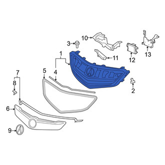 Acura OE - Front Upper Grille
