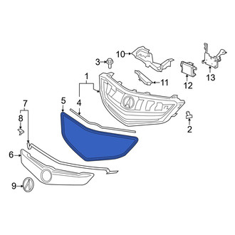 Acura OE - Front Outer Grille Molding