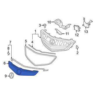Acura OE - Front Center Grille Molding
