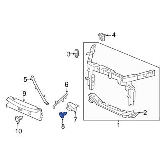 Acura OE - Upper Bumper Cover Retainer