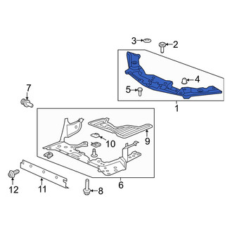 Acura OE - Front Radiator Support Access Cover