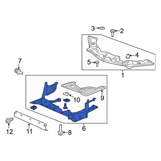 Acura OE - Front Radiator Support Splash Shield