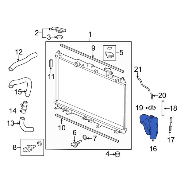 Engine Coolant Reservoir