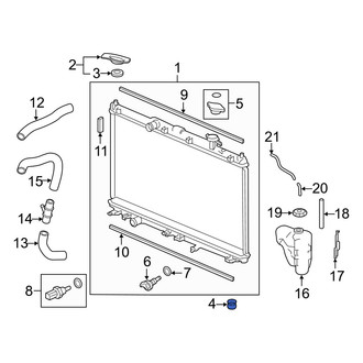 Acura OE - Lower Radiator Insulator