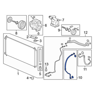 Acura OE - A/C Refrigerant Suction Hose