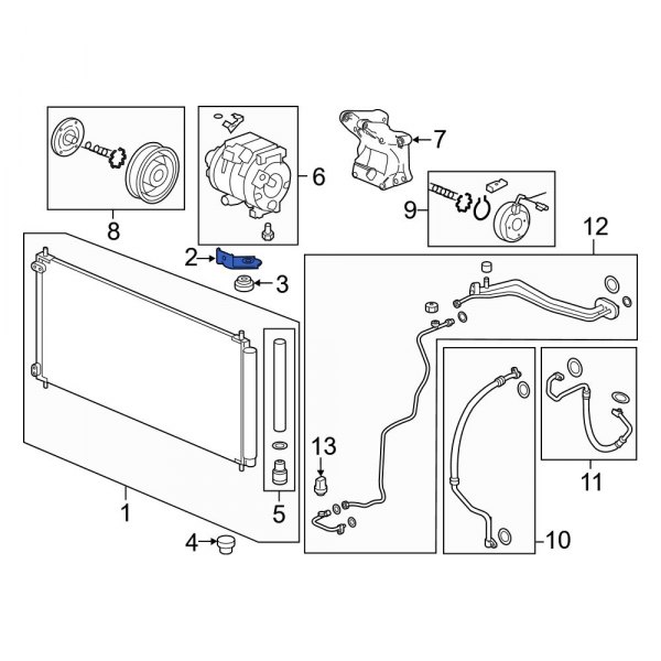 A/C Condenser Mount