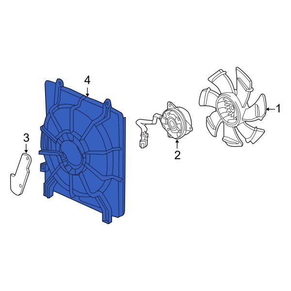 A/C Condenser Fan Shroud