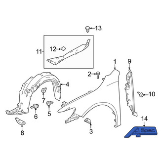 Acura OE - Front Left Fender Emblem