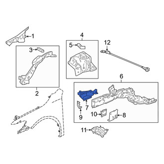 Acura OE - Front Right Frame Rail End