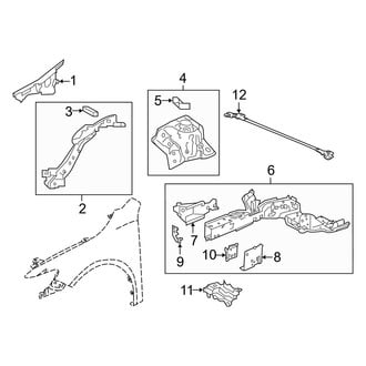 Acura OE - Fender - Structural Components & Rails