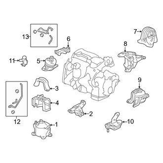 Acura OE - Engine / Transaxle - Engine & Transmission Mounting (2.4L)