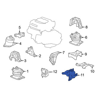 Acura OE - Upper Automatic Transmission Mount